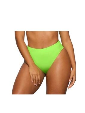 SKIMS Neon Green Bikini Bottom 4X High Cut Cheeky Swim Festival Rave